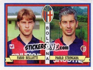 Sticker Fabio Bellotti / Paolo Stringara - Calciatori 1992-1993 n. 367 - Panini