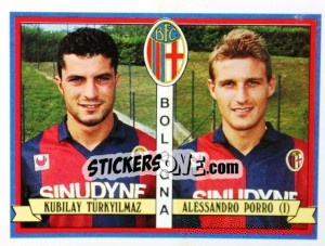 Sticker Kubilay Türkyilmaz / Alessandro Porro - Calciatori 1992-1993 - Panini