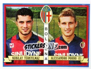 Sticker Kubilay Türkyilmaz / Alessandro Porro - Calciatori 1992-1993 n. 368 - Panini
