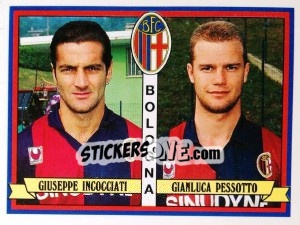 Sticker Giuseppe Incocciati / Gianluca Pessotto - Calciatori 1992-1993 - Panini
