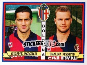 Sticker Giuseppe Incocciati / Gianluca Pessotto - Calciatori 1992-1993 n. 369 - Panini