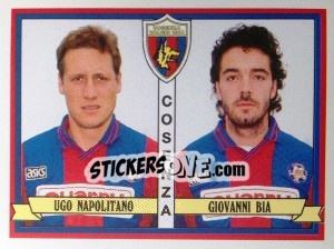 Sticker Ugo Napolitano / Giovanni Bia - Calciatori 1992-1993 - Panini