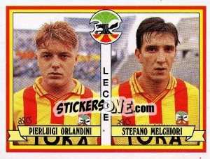 Sticker Pierluigi Orlandini / Stefano Melchiori - Calciatori 1992-1993 n. 407 - Panini