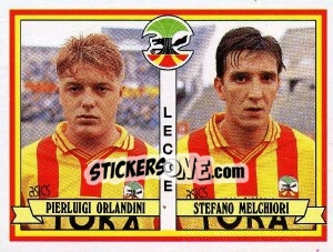 Figurina Pierluigi Orlandini / Stefano Melchiori - Calciatori 1992-1993 - Panini