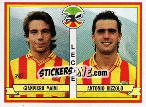 Sticker Gianpiero Maini / Antonio Rizzolo - Calciatori 1992-1993 n. 410 - Panini