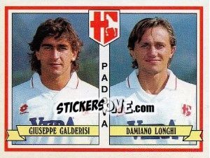 Sticker Giuseppe Galderisi / Damiano Longhi - Calciatori 1992-1993 - Panini