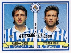 Sticker Massimo Ciocci / Stefano Papiri - Calciatori 1992-1993 - Panini