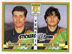 Sticker Salvatore Campilongo / Roberto Rossi - Calciatori 1992-1993 n. 497 - Panini