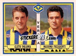 Sticker Cleto Polonia / Massimo Ficcadenti - Calciatori 1992-1993 - Panini