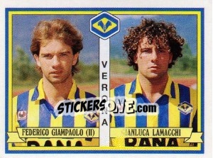 Figurina Federico Giampaolo / Gianluca Lamacchi - Calciatori 1992-1993 - Panini