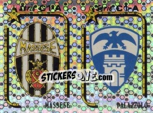 Sticker Scudetto Massese / Palazzolo - Calciatori 1992-1993 - Panini