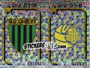 Figurina Scudetto Chieti / Giarre - Calciatori 1992-1993 - Panini