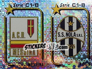 Cromo Scudetto Messina / Nola - Calciatori 1992-1993 - Panini