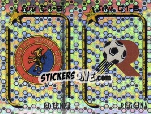 Sticker Scudetto Portenza / Reggina - Calciatori 1992-1993 n. 523 - Panini