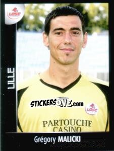 Cromo Grégory Malicki - Foot 2007-2008 n. 136 - Panini