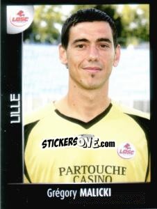 Sticker Grégory Malicki - Foot 2007-2008 - Panini