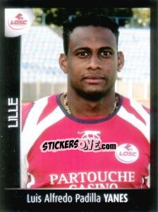 Sticker Luis Alfredo Padilla Yanes - Foot 2007-2008 n. 155 - Panini