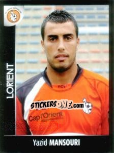 Cromo Yazid Mansouri - Foot 2007-2008 - Panini