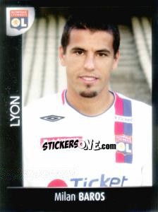 Sticker Milan Baros - Foot 2007-2008 n. 202 - Panini