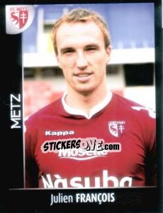 Sticker Julien François - Foot 2007-2008 n. 252 - Panini