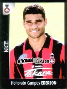 Sticker Honorato Campos Ederson - Foot 2007-2008 n. 329 - Panini