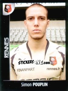 Figurina Simon Pouplin - Foot 2007-2008 - Panini