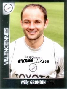 Sticker Willy Grondin - Foot 2007-2008 - Panini