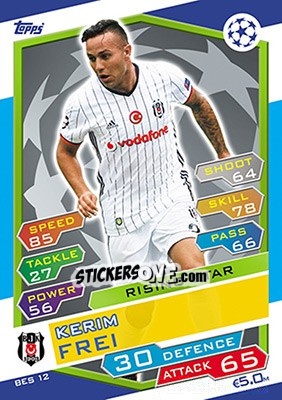 Sticker Kerim Frei - UEFA Champions League 2016-2017. Match Attax - Topps