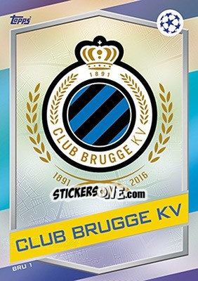 Sticker Club Emblem - UEFA Champions League 2016-2017. Match Attax - Topps