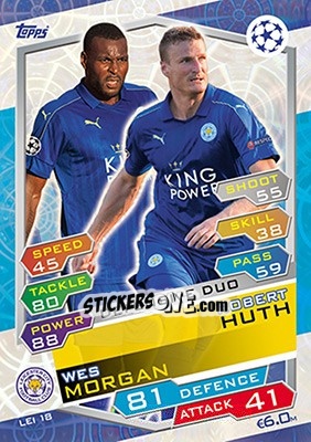 Sticker Wes Morgan / Robert Huth