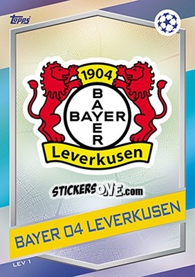 Sticker Club Emblem - UEFA Champions League 2016-2017. Match Attax n. LEV1 - Topps