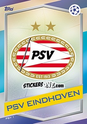 Sticker Club Emblem - UEFA Champions League 2016-2017. Match Attax n. PSV1 - Topps