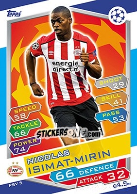 Cromo Nicolas Isimat-Mirin - UEFA Champions League 2016-2017. Match Attax - Topps