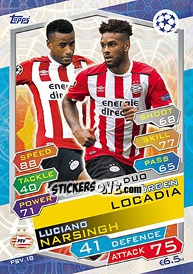 Sticker Luciano Narsingh / Jürgen Locadia