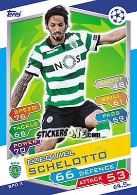 Sticker Ezequiel Schelotto - UEFA Champions League 2016-2017. Match Attax - Topps