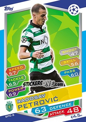 Cromo Radosav Petrovic - UEFA Champions League 2016-2017. Match Attax - Topps