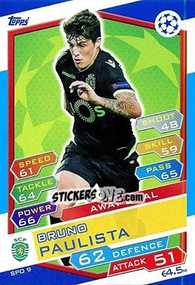 Cromo Bruno Paulista - UEFA Champions League 2016-2017. Match Attax - Topps