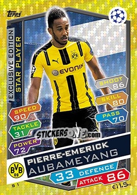 Sticker Pierre-Emerick Aubameyang