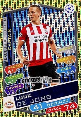 Cromo Luuk de Jong - UEFA Champions League 2016-2017. Match Attax - Topps