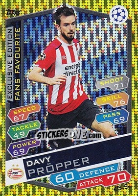Sticker Davy Pröpper - UEFA Champions League 2016-2017. Match Attax - Topps