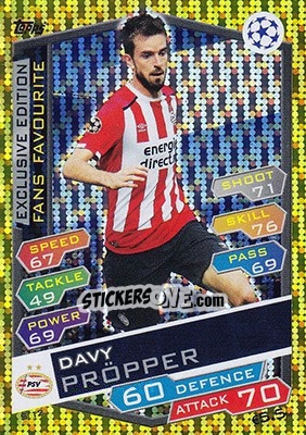 Figurina Davy Pröpper - UEFA Champions League 2016-2017. Match Attax - Topps