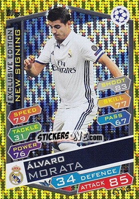 Cromo Álvaro Morata - UEFA Champions League 2016-2017. Match Attax - Topps