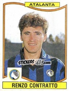 Sticker Renzo Contratto - Calciatori 1990-1991 - Panini