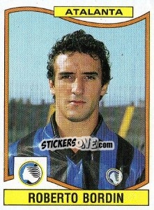 Sticker Roberto Bordin - Calciatori 1990-1991 n. 11 - Panini