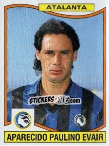 Sticker Aparecido Paulino Evair - Calciatori 1990-1991 n. 12 - Panini