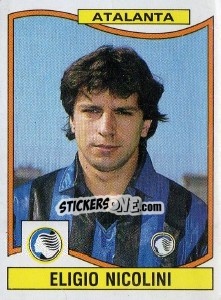 Sticker Eligio Nicolini - Calciatori 1990-1991 - Panini