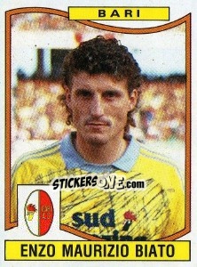 Sticker Enzo Maurizio Biato - Calciatori 1990-1991 n. 21 - Panini