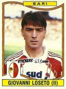 Cromo Giovanni Loseto - Calciatori 1990-1991 - Panini