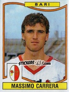 Sticker Massimo Carrera - Calciatori 1990-1991 n. 28 - Panini
