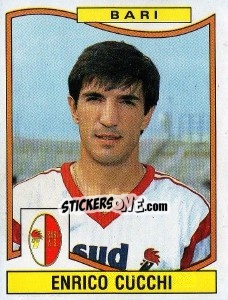Sticker Enrico Cucchi - Calciatori 1990-1991 - Panini